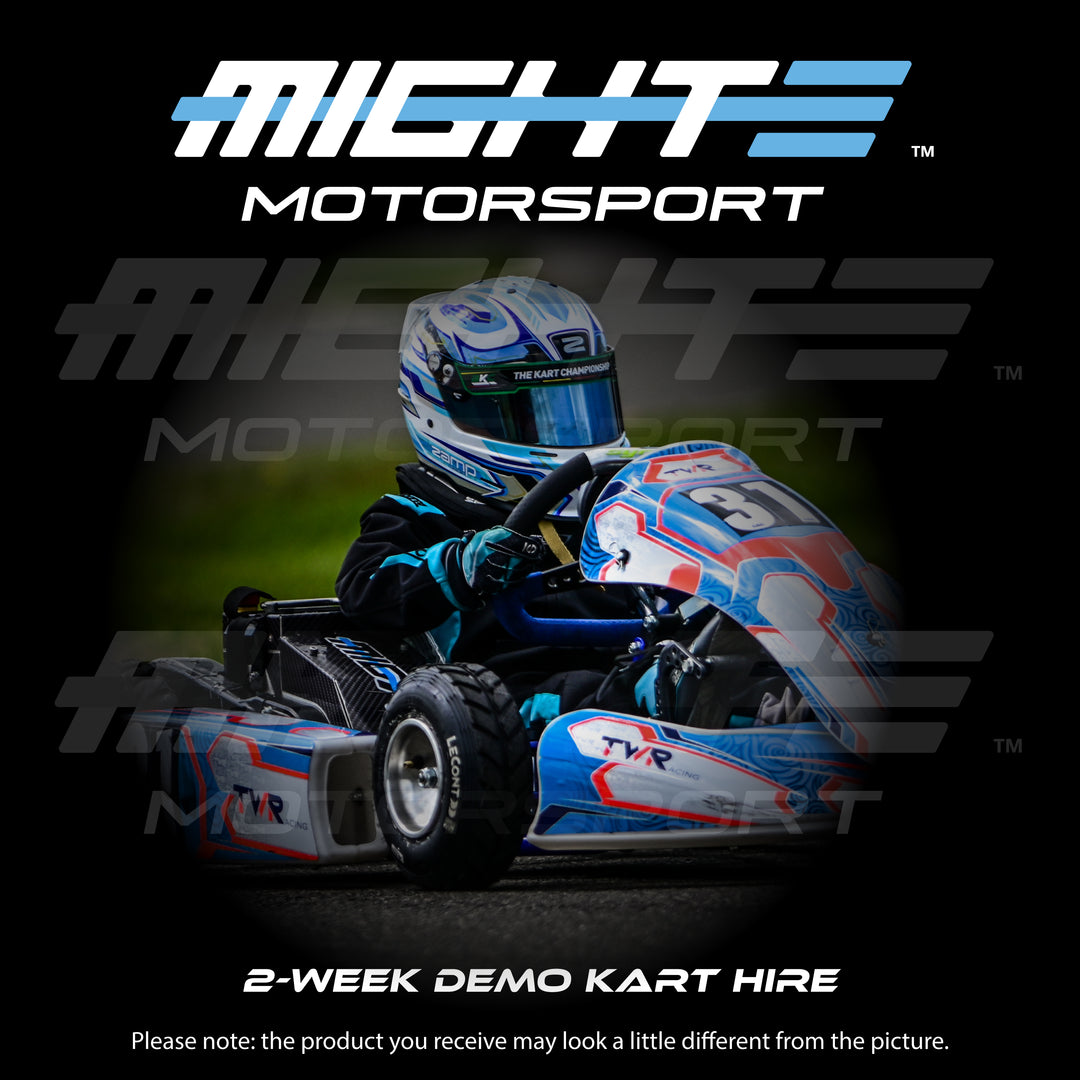 2‑week demo kart hire — £750 (+ £2,000 refundable deposit)