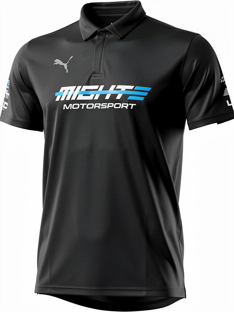 MightE PUMA Adult Polo Shirt (black)