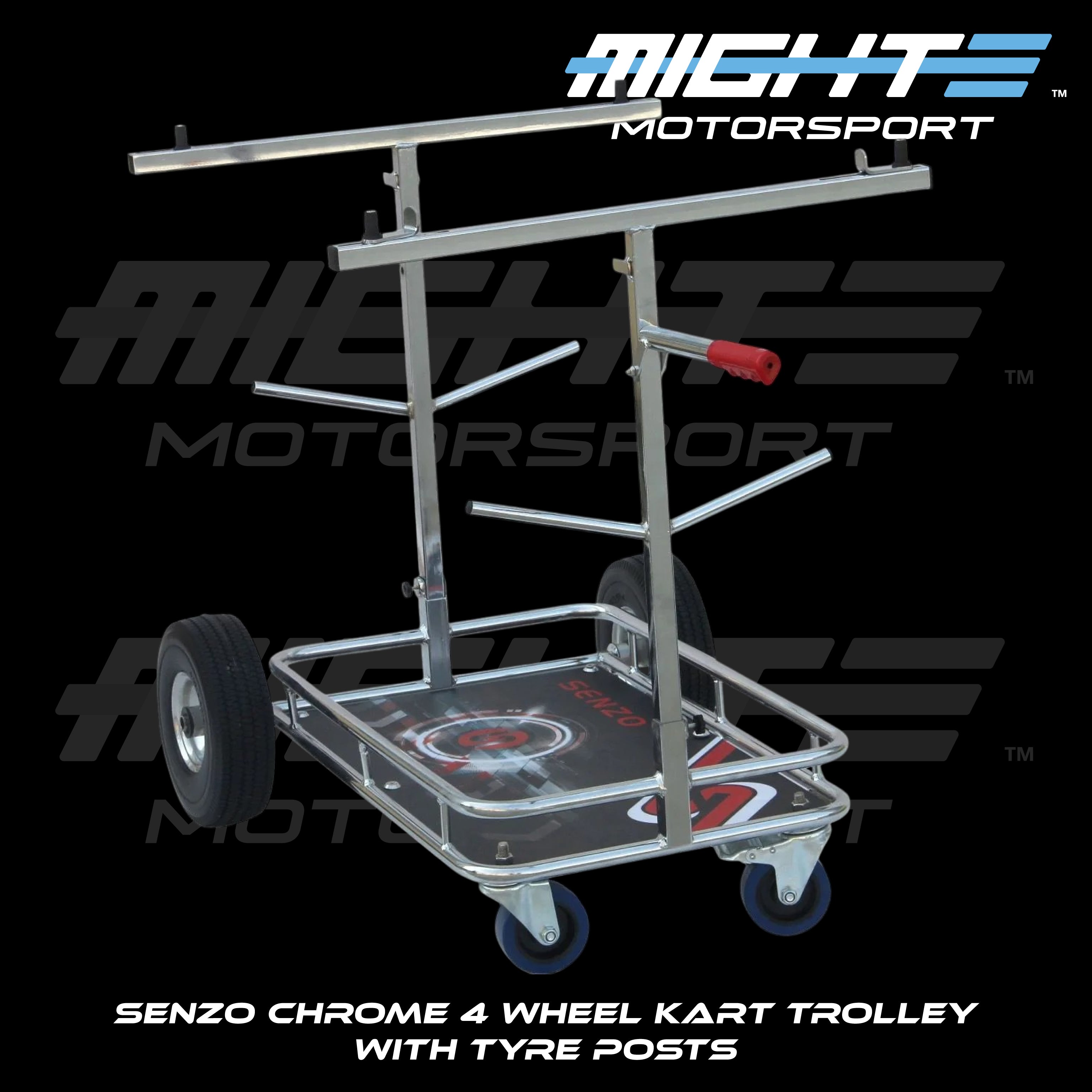 Chariot Empileur Pour Karting Senzo Chrome V2 (modèle 2023) - 4 Roues - Neuf Sous Emballage - Réf. K081-STACK-V2