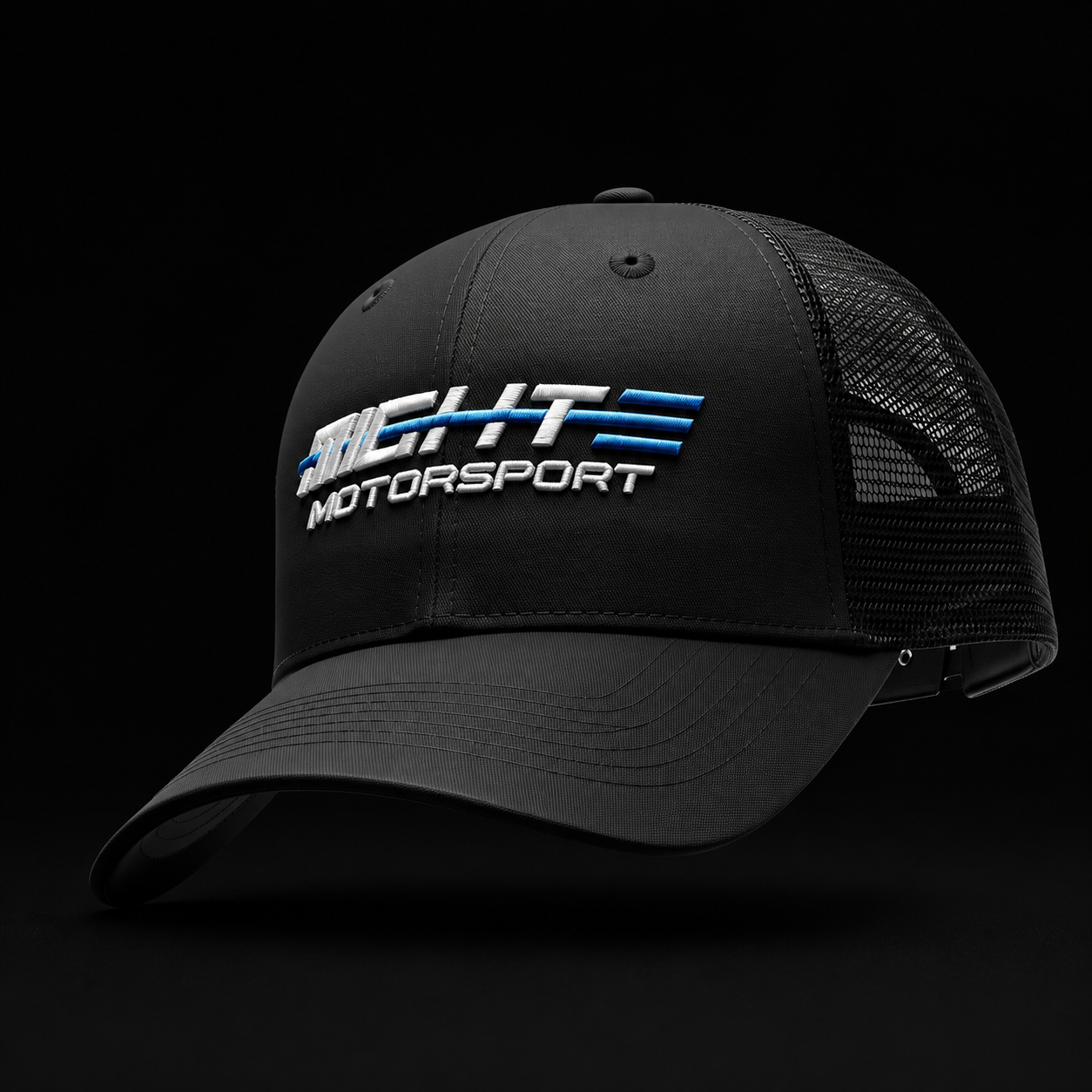 Black MightE Motorsport embroidered cap